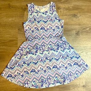 Floral Sleeveless Skater Dress